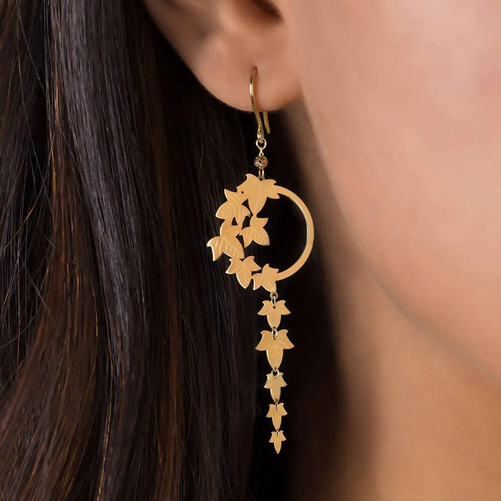 18K Gold Autumn Leaves Earrings - Garo Boyadjian