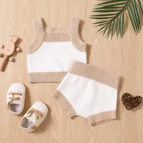 2pcs Summer Knit Suit