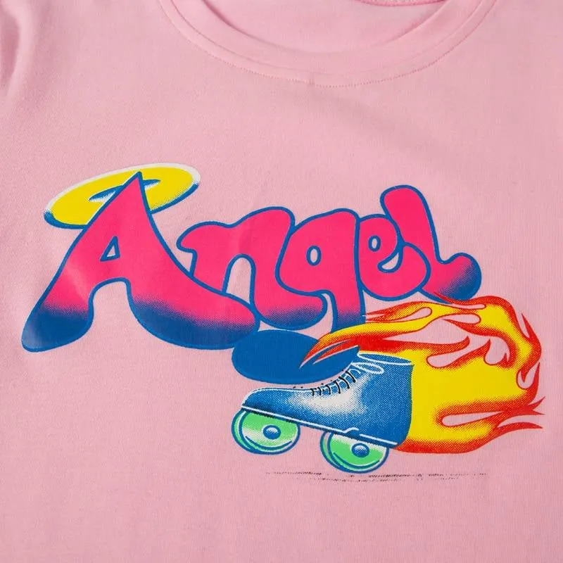 90s Angel Crop Top