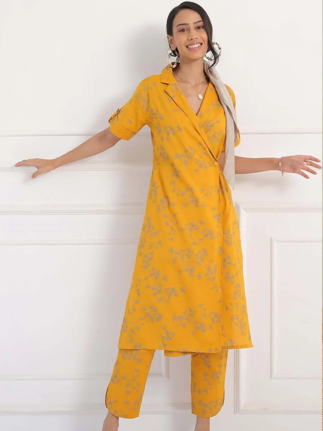 Autumn Overlap Kurta Set