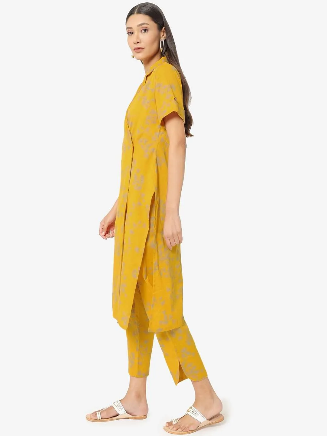 Autumn Overlap Kurta Set