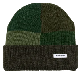 AUTUMN Patchwork Beanie Green