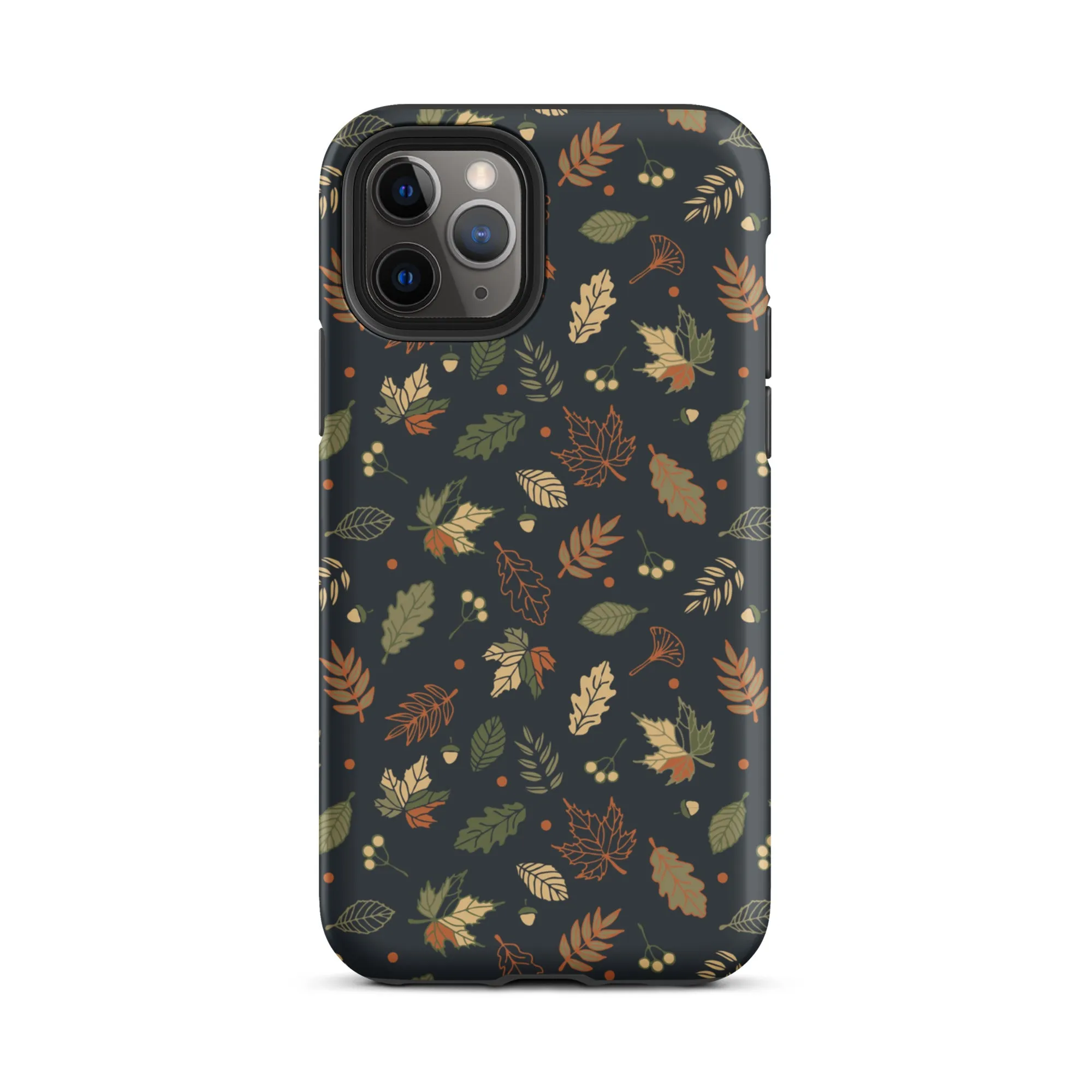 Autumn Twilight Leaves Premium iPhone Case