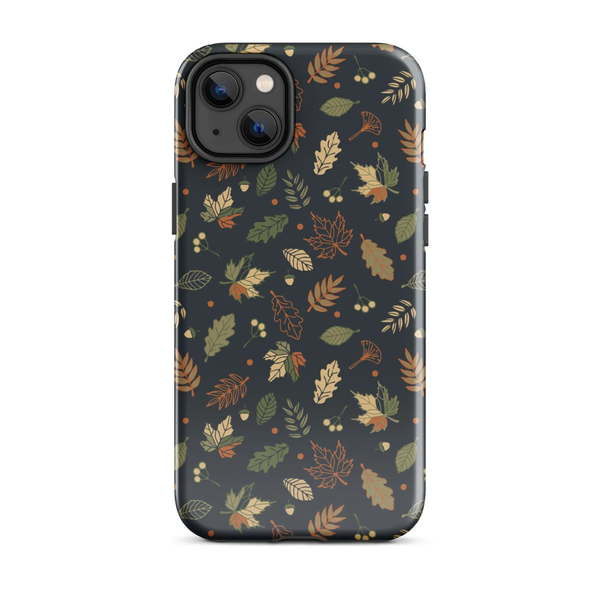 Autumn Twilight Leaves Premium iPhone Case