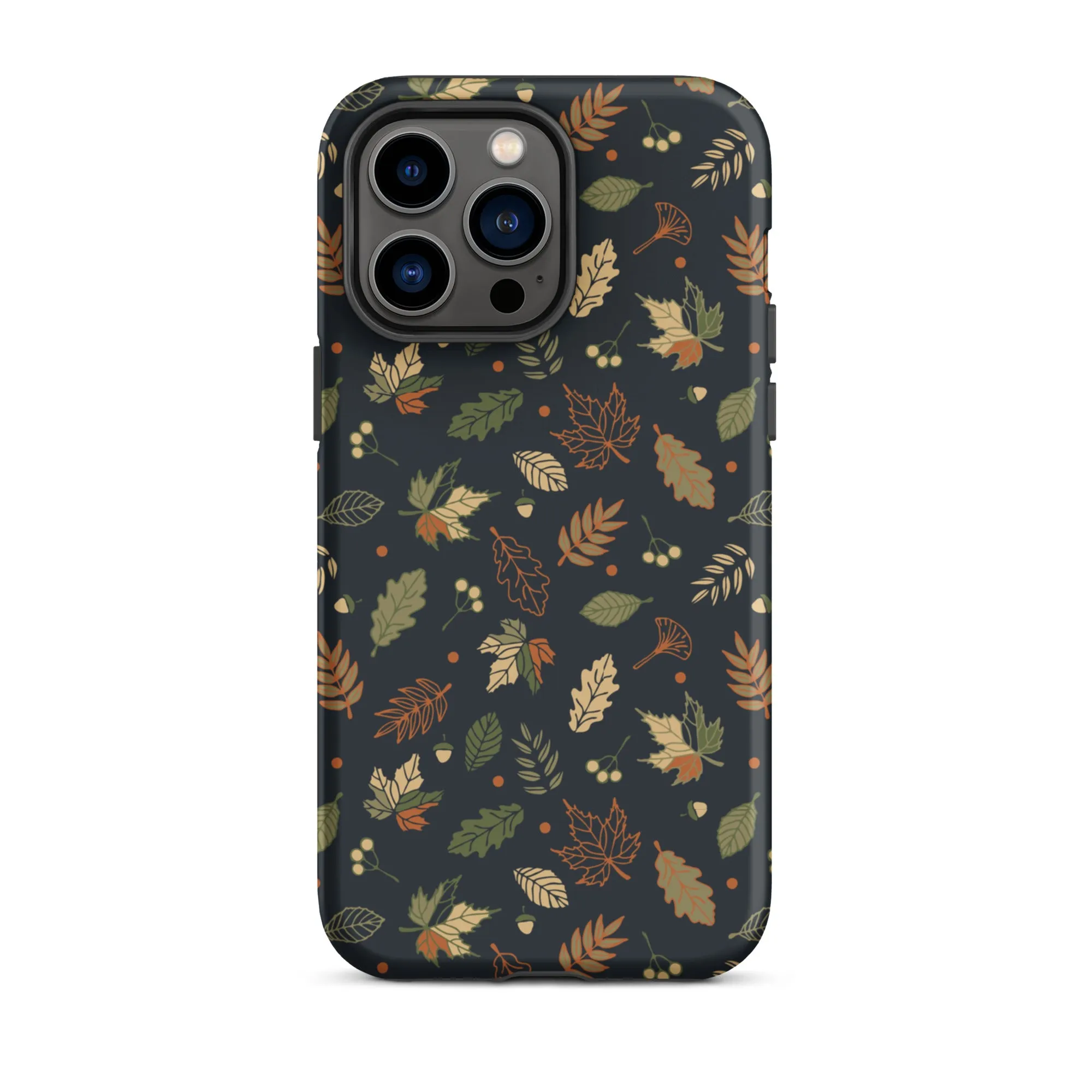 Autumn Twilight Leaves Premium iPhone Case