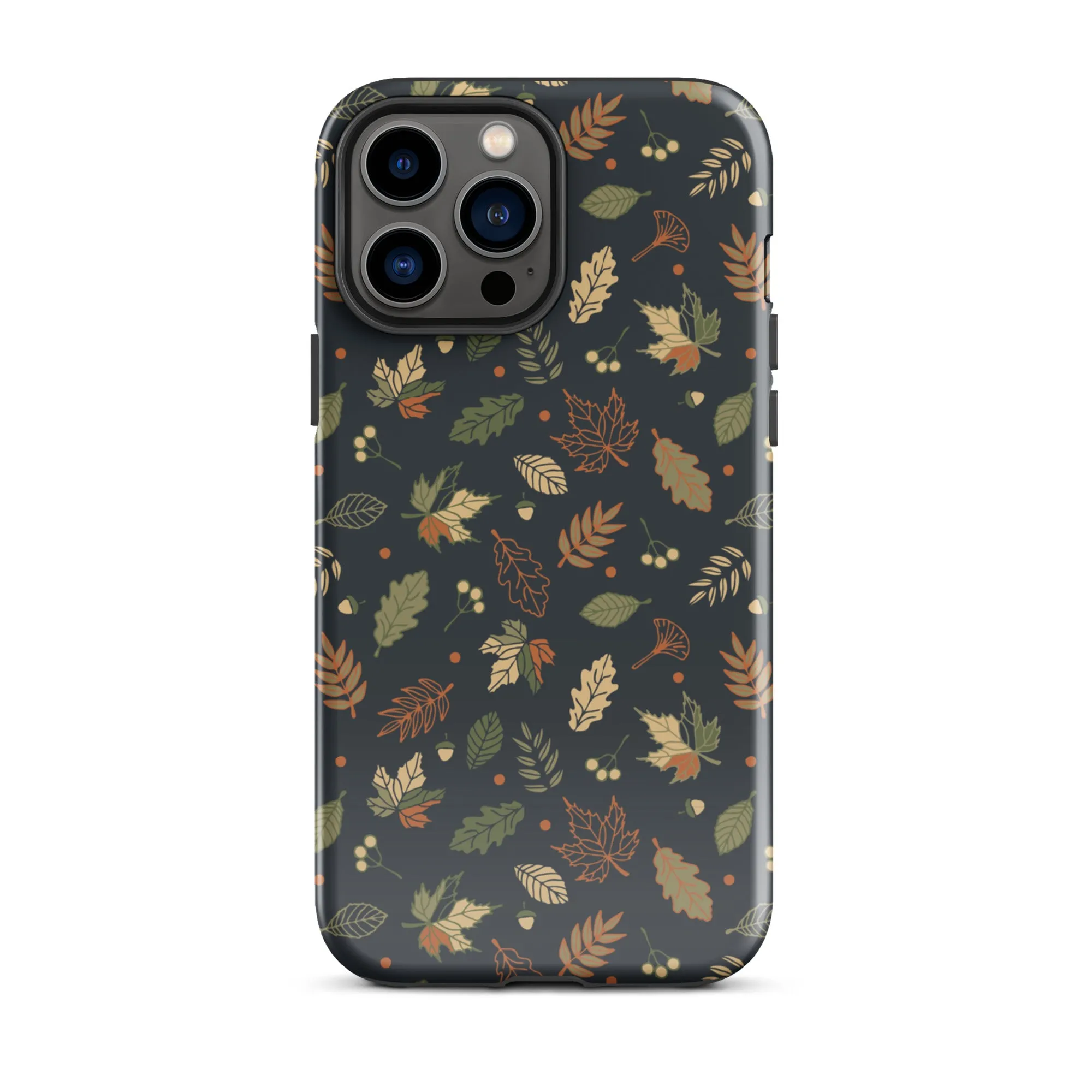 Autumn Twilight Leaves Premium iPhone Case