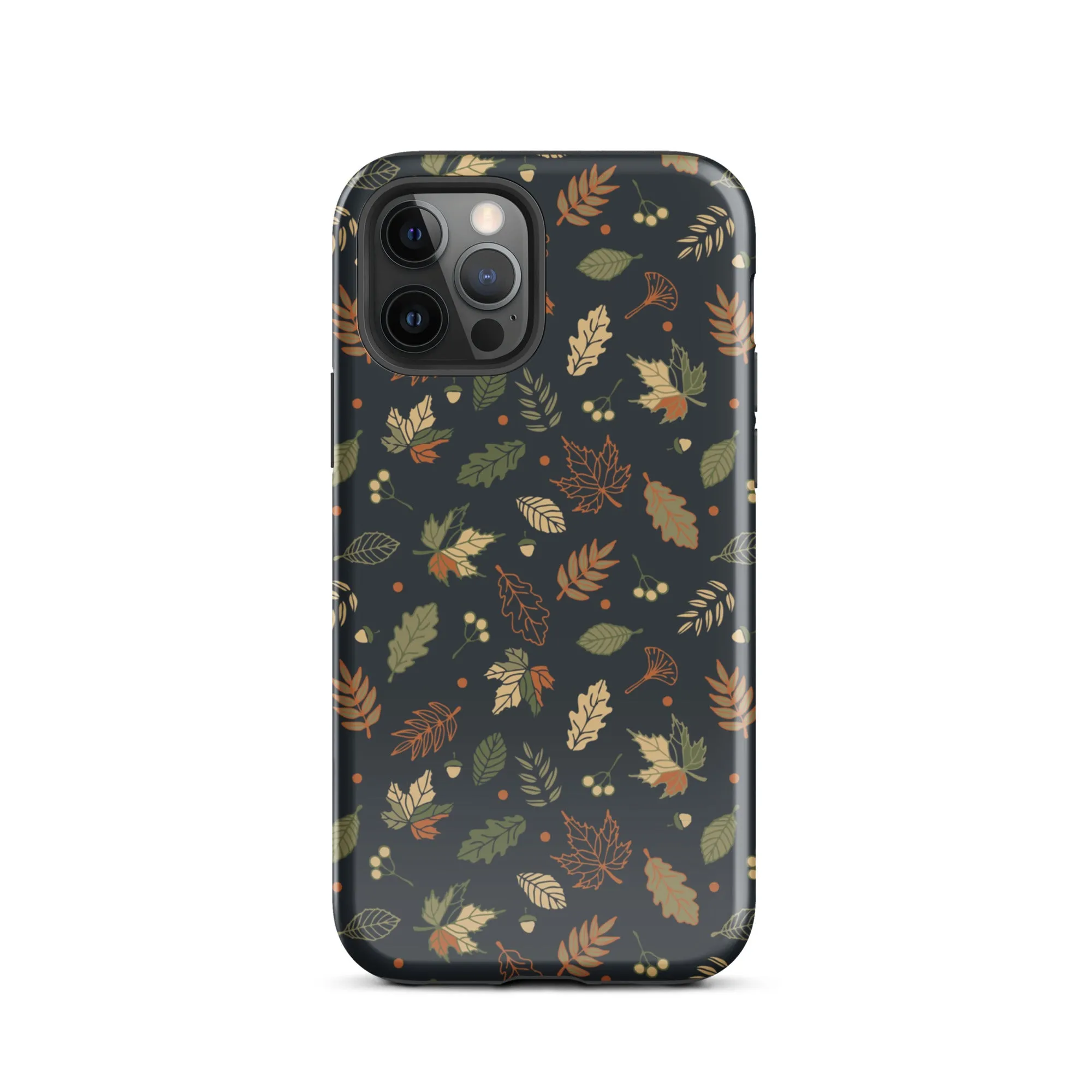 Autumn Twilight Leaves Premium iPhone Case