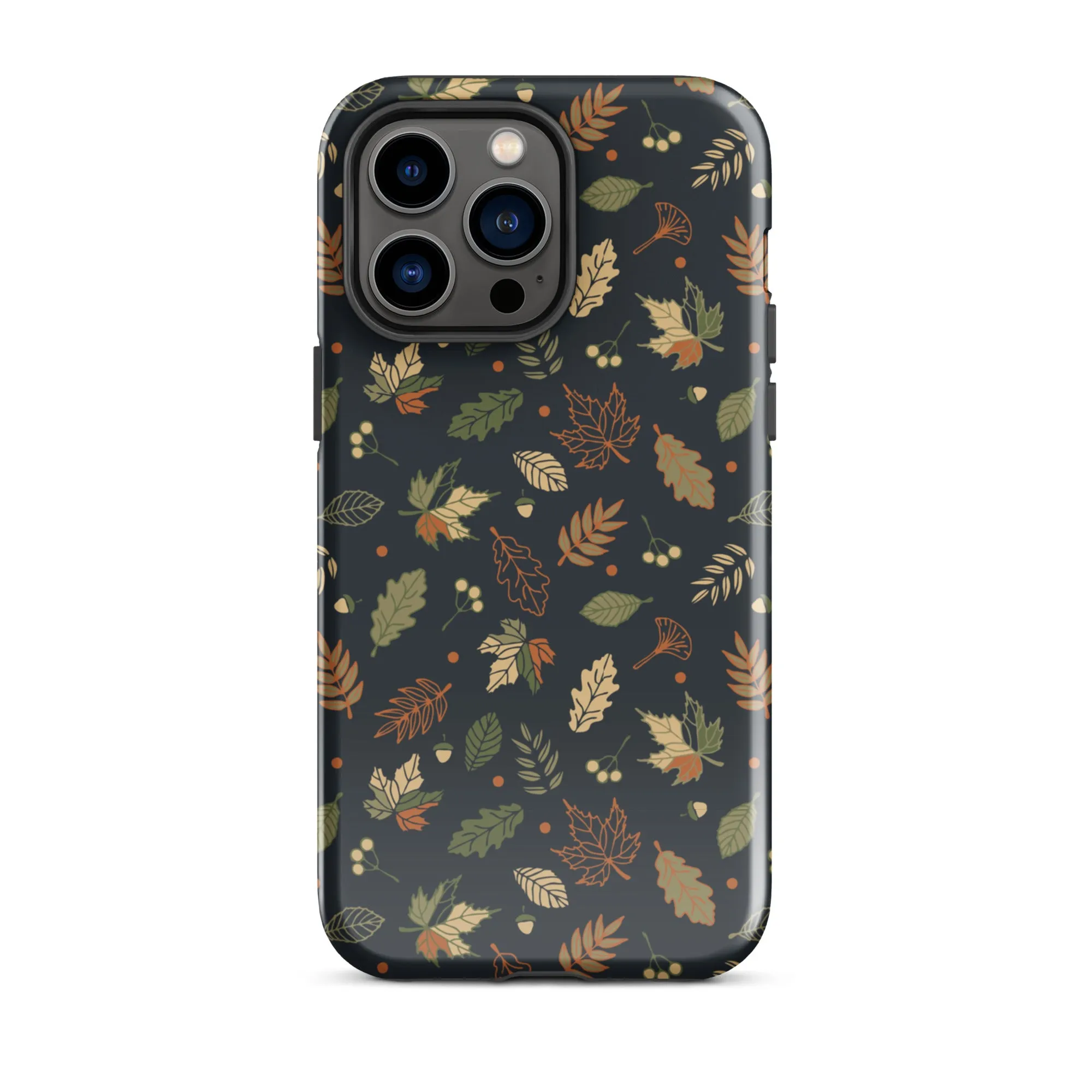 Autumn Twilight Leaves Premium iPhone Case