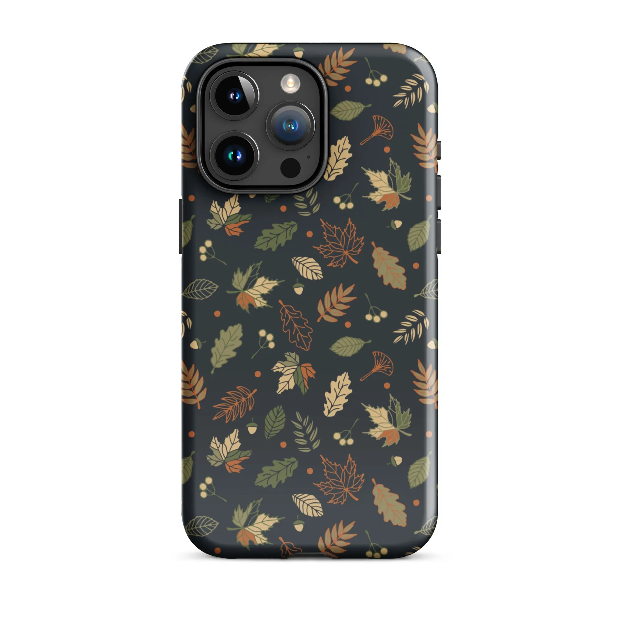 Autumn Twilight Leaves Premium iPhone Case