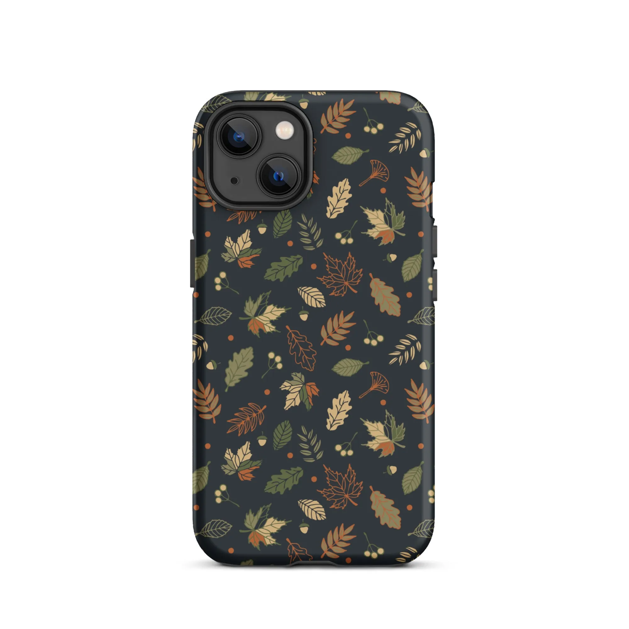 Autumn Twilight Leaves Premium iPhone Case