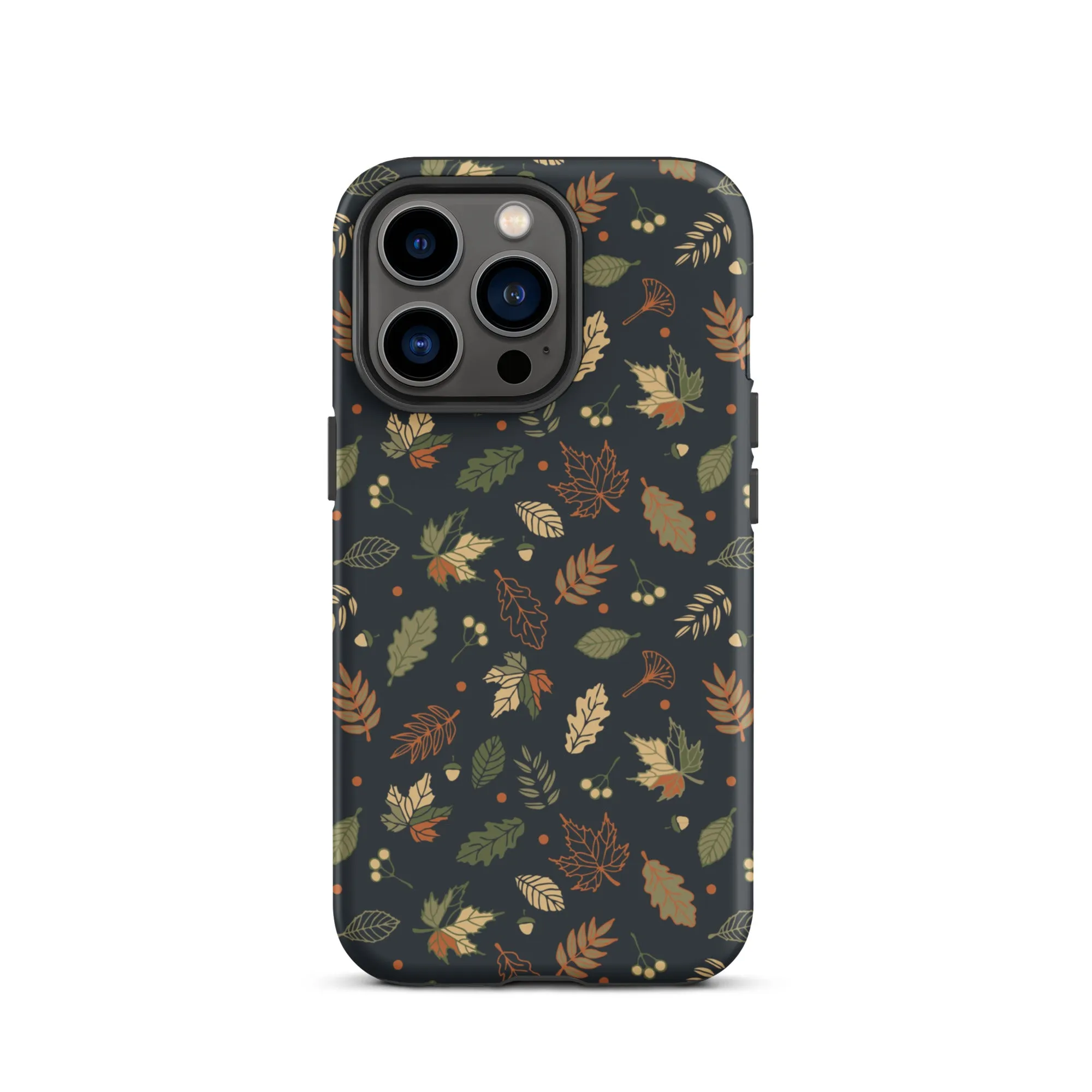 Autumn Twilight Leaves Premium iPhone Case