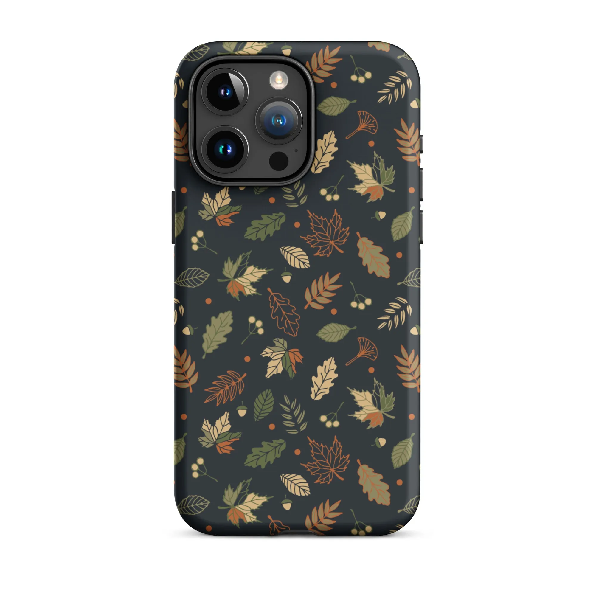 Autumn Twilight Leaves Premium iPhone Case