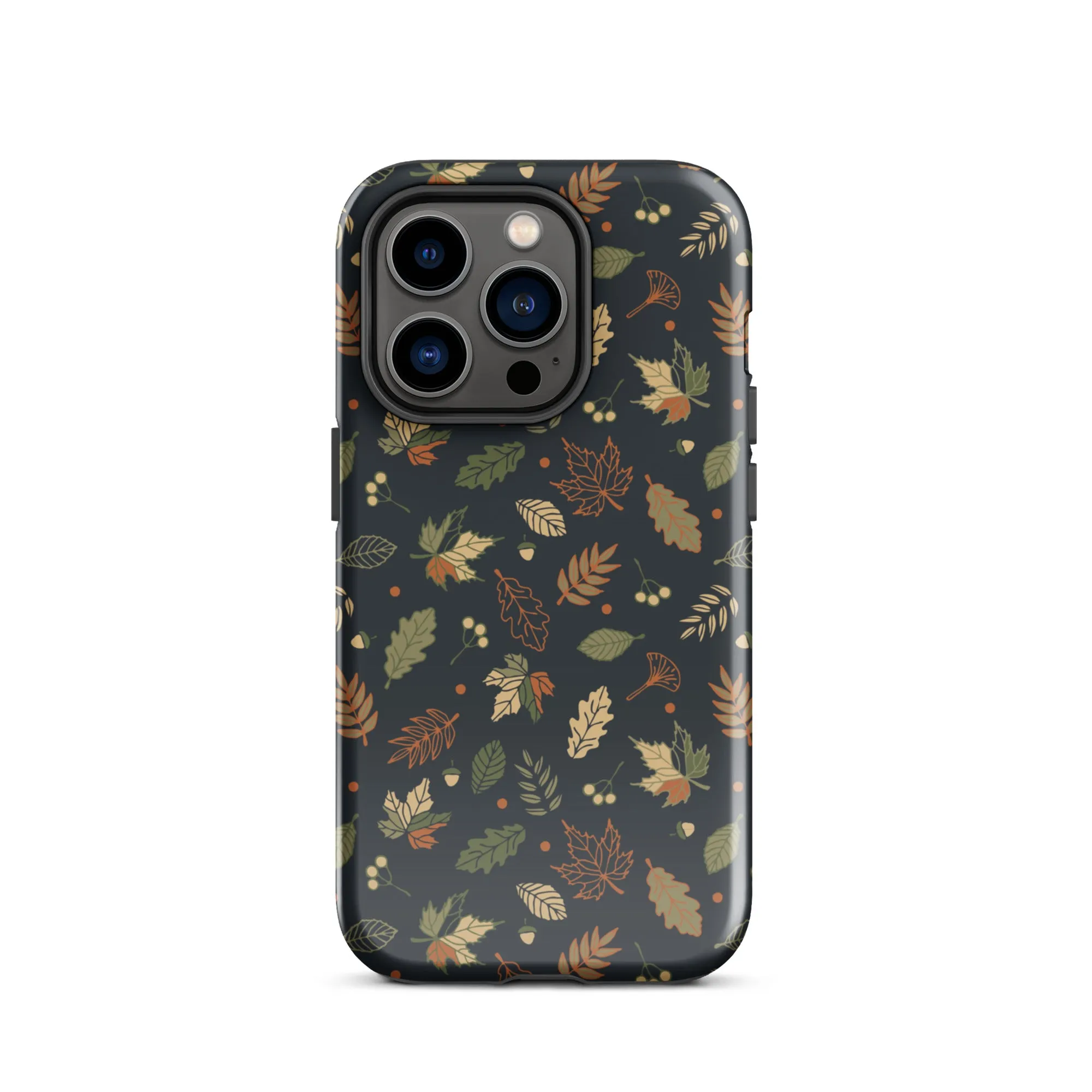 Autumn Twilight Leaves Premium iPhone Case