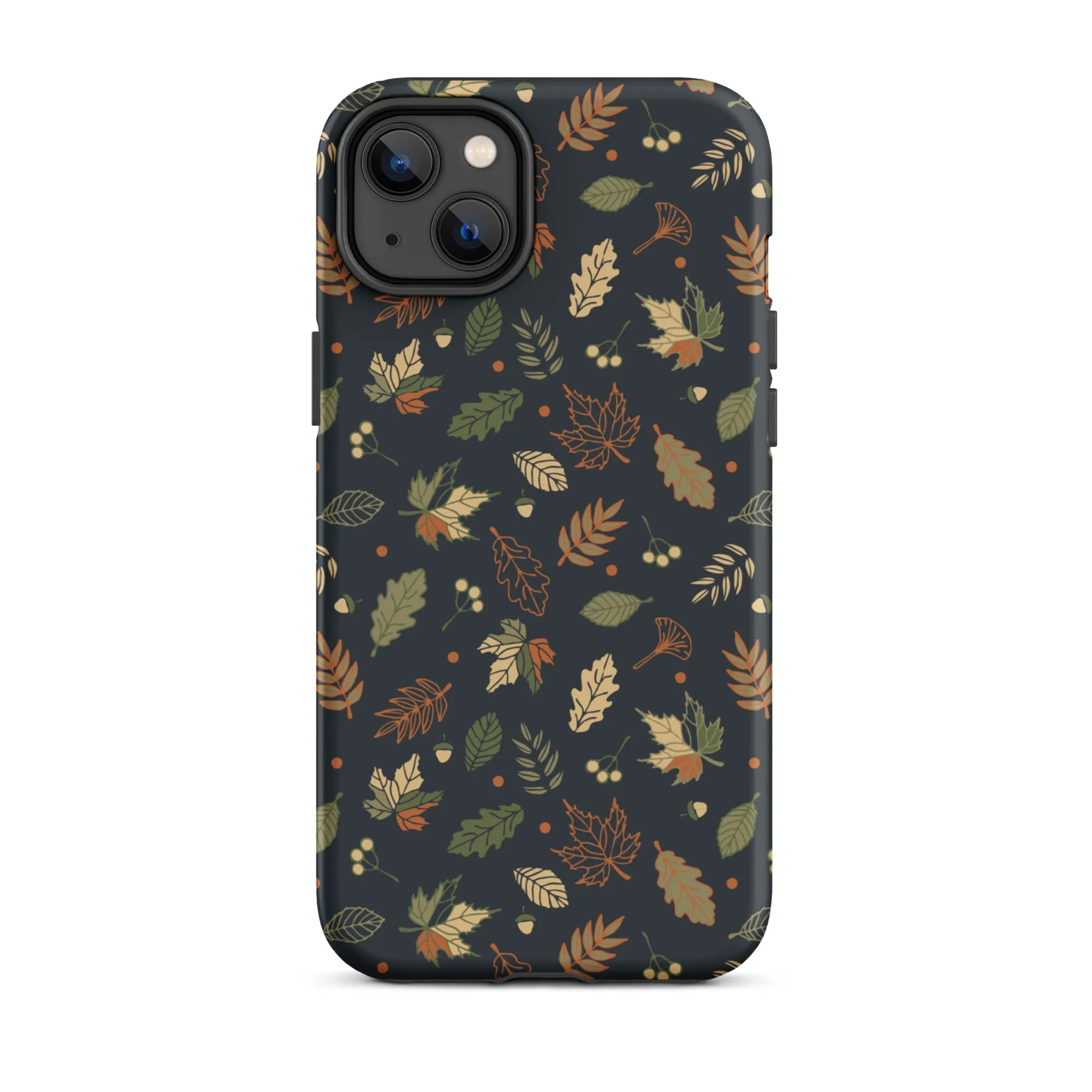 Autumn Twilight Leaves Premium iPhone Case