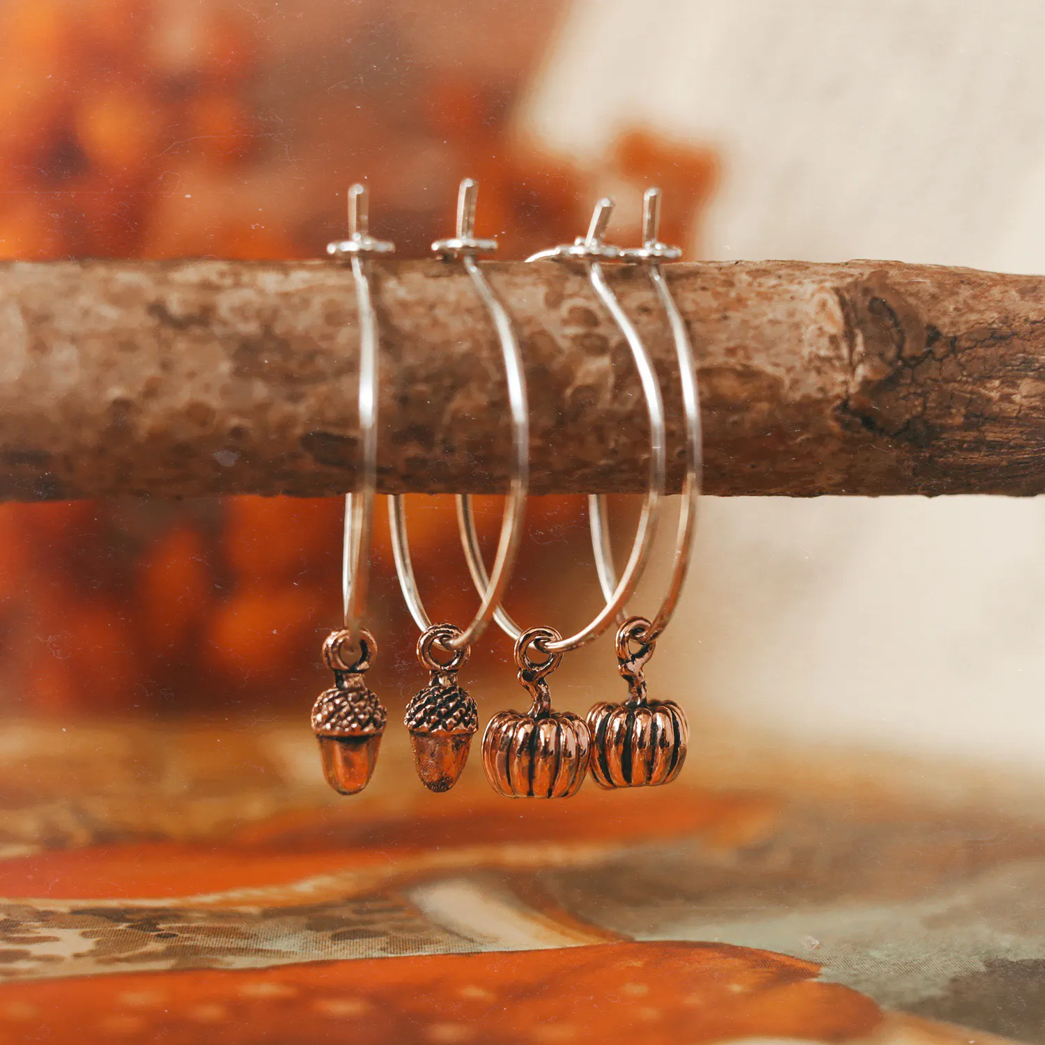 Autumn Woodlands Pumpkin / Acorn / Toadstool Hoops