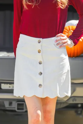 Bailey Button Skirt