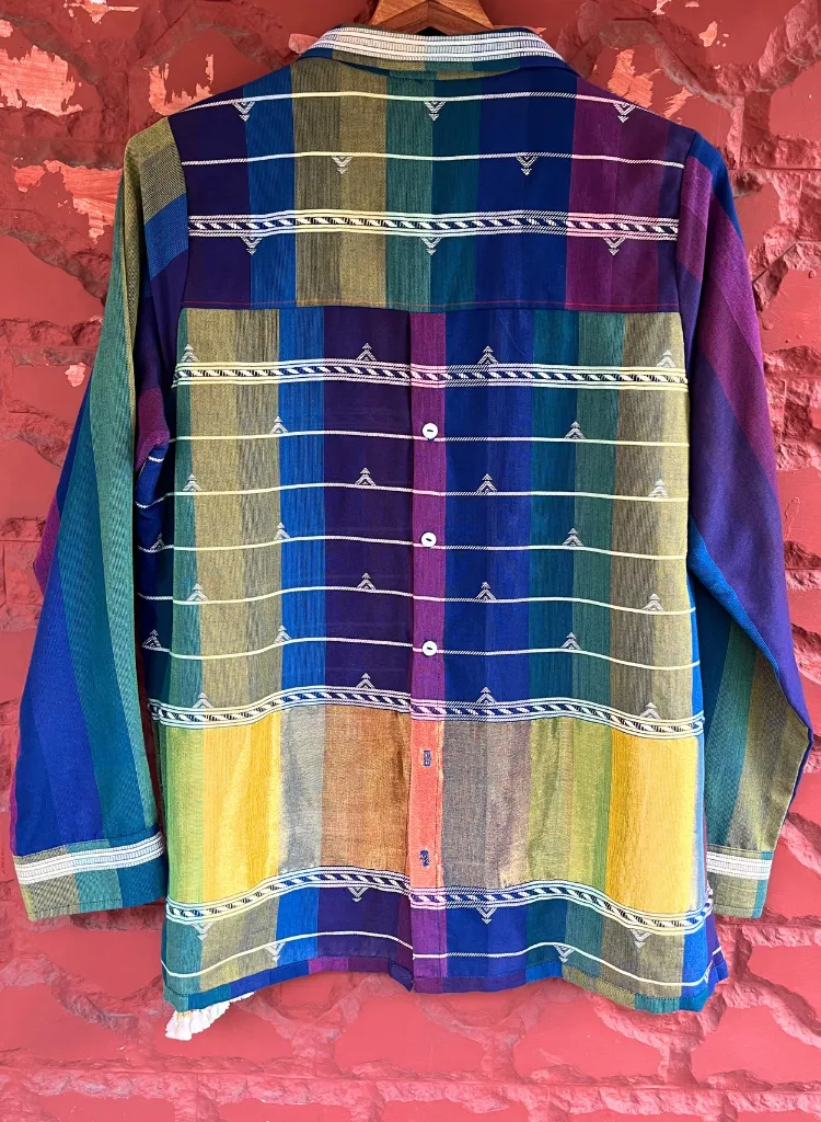 Traditional Bhujodi Handwoven Indian Shirt - Unisex