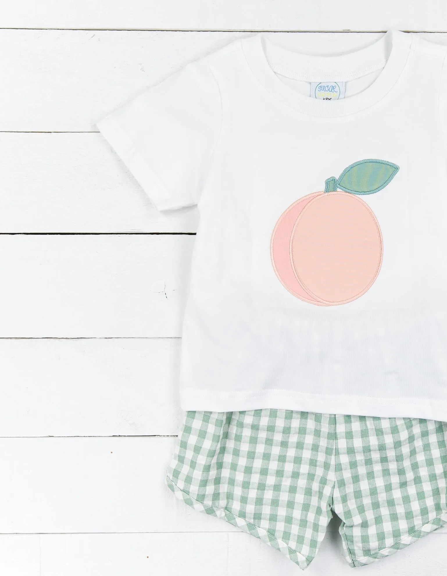 Boys Summer Peach Shorts Set