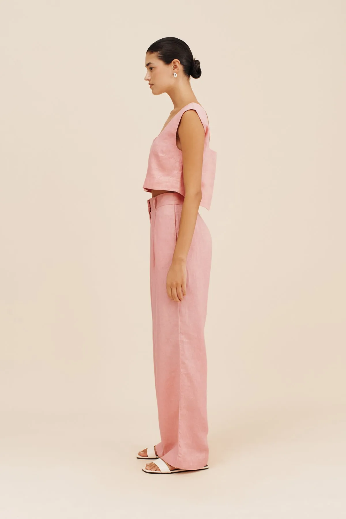 CALEB CROP TOP - PINK SALT