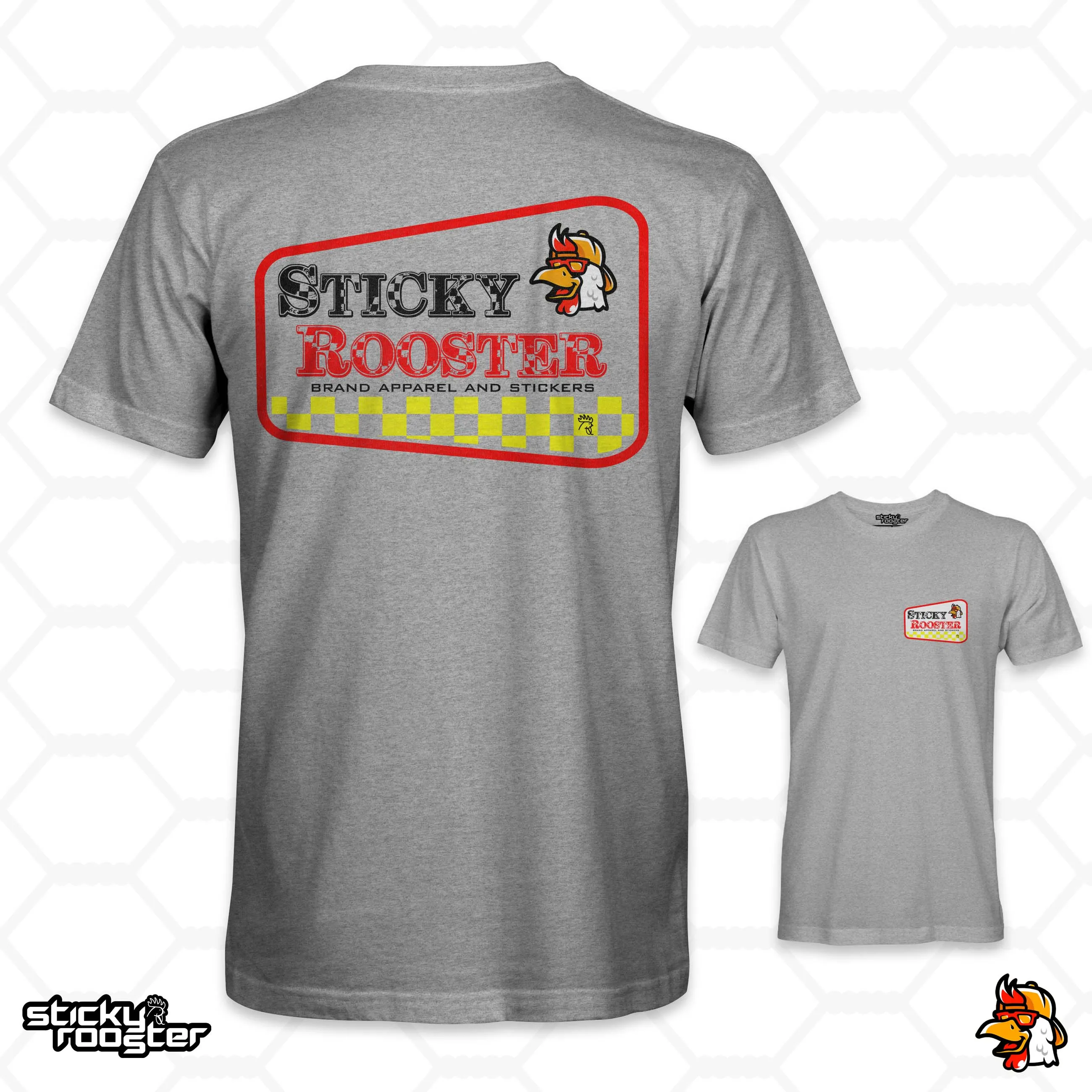 Checkerboard StickyRooster shirt