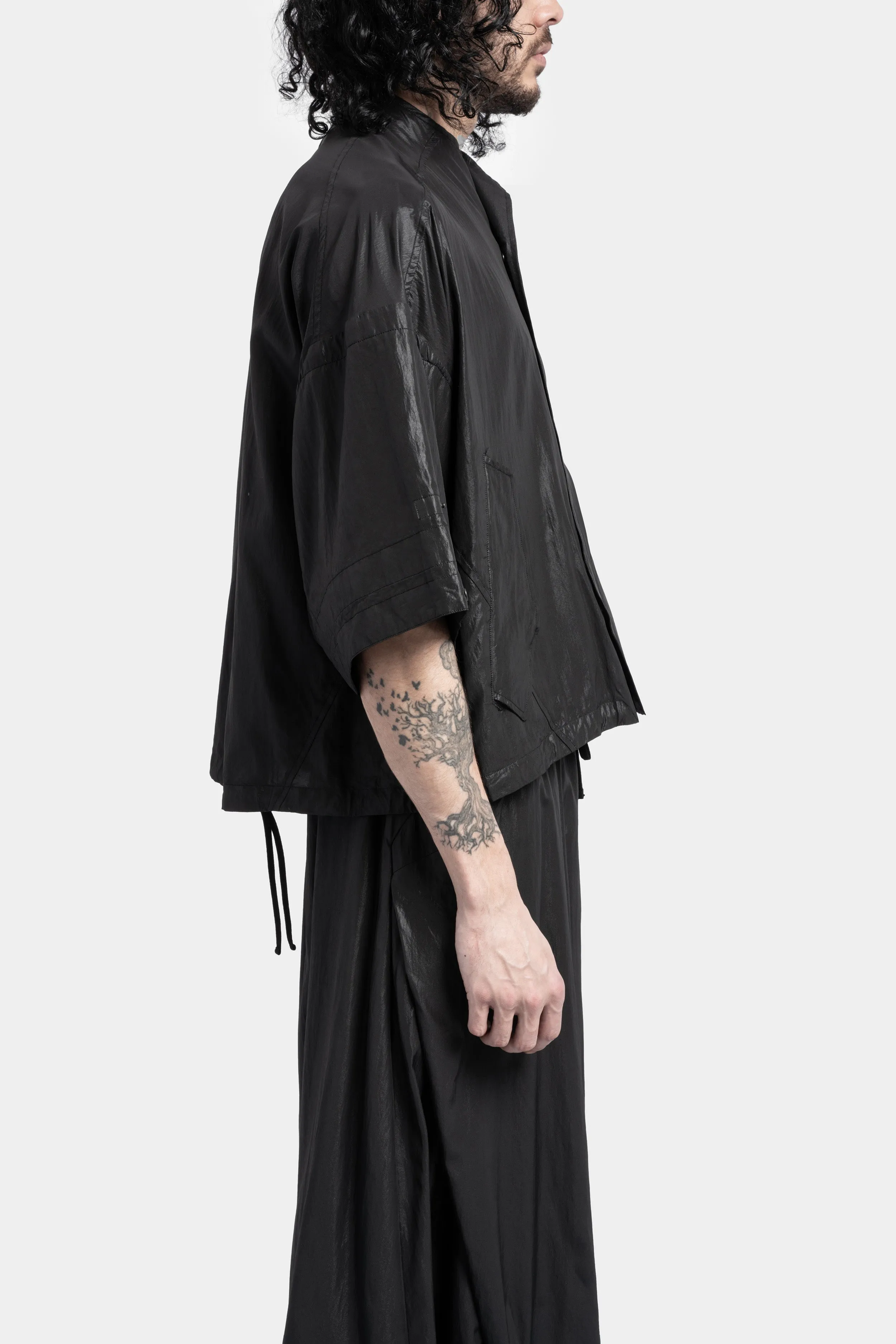 Coated Oversized Shirt