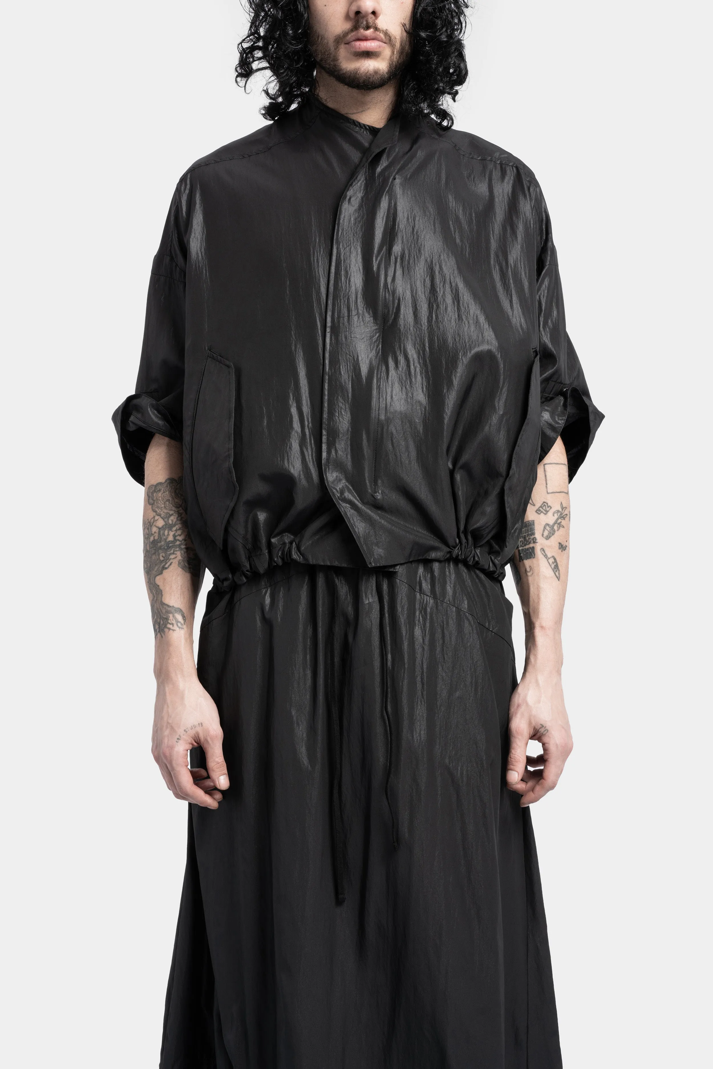 Coated Oversized Shirt