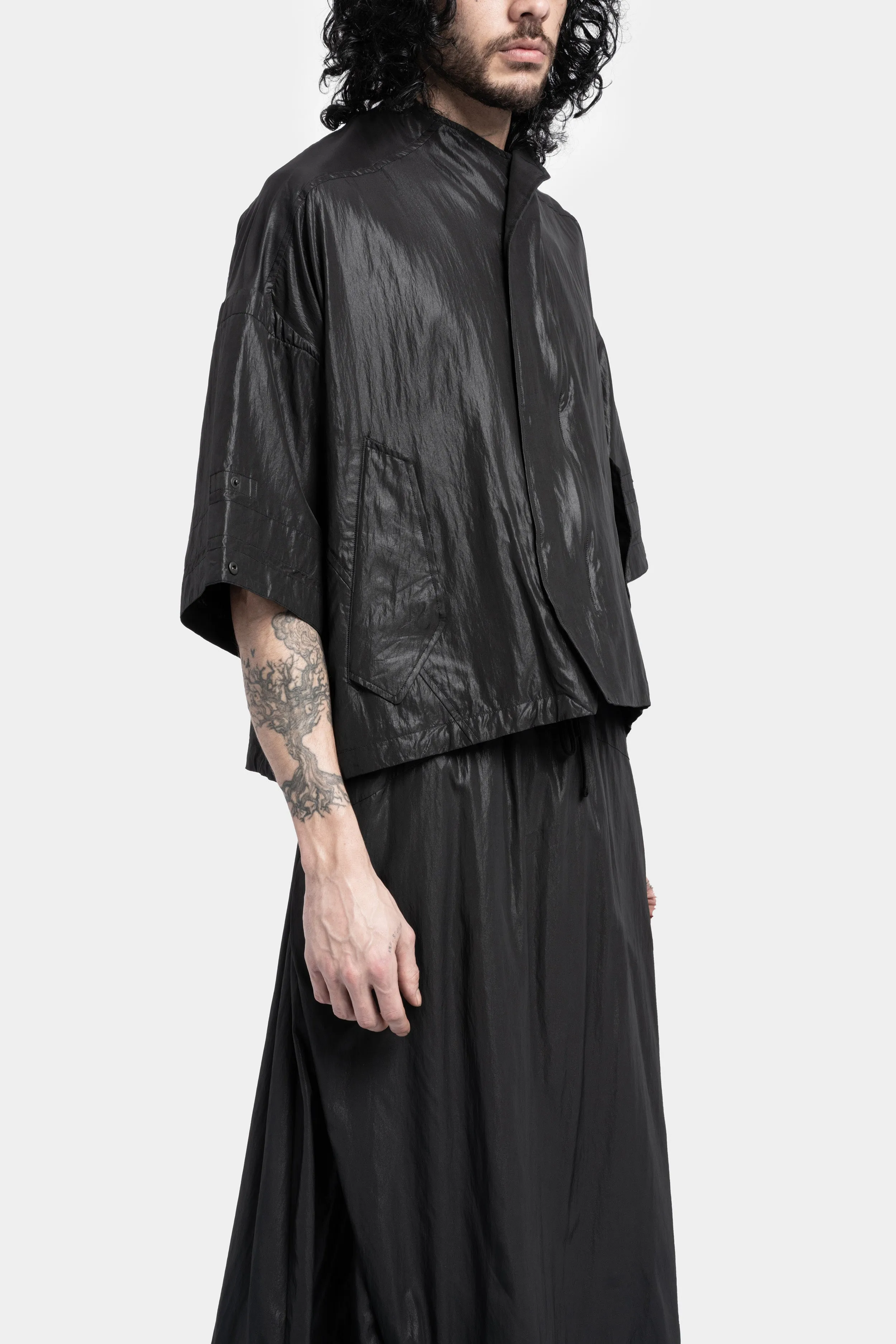 Coated Oversized Shirt