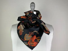 CR Autumn Feather Silk Scarf