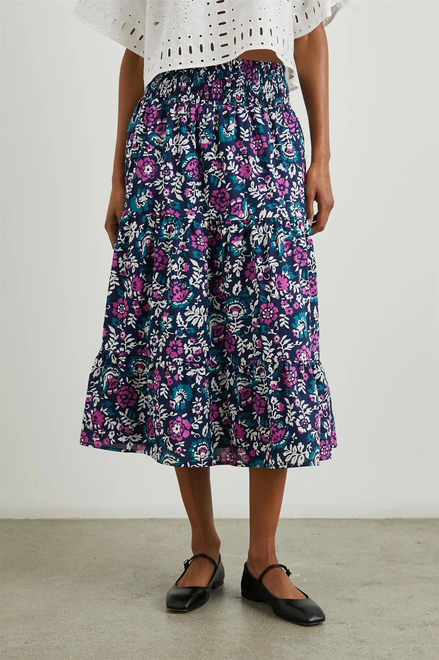 Edina Skirt Woodblock Floral