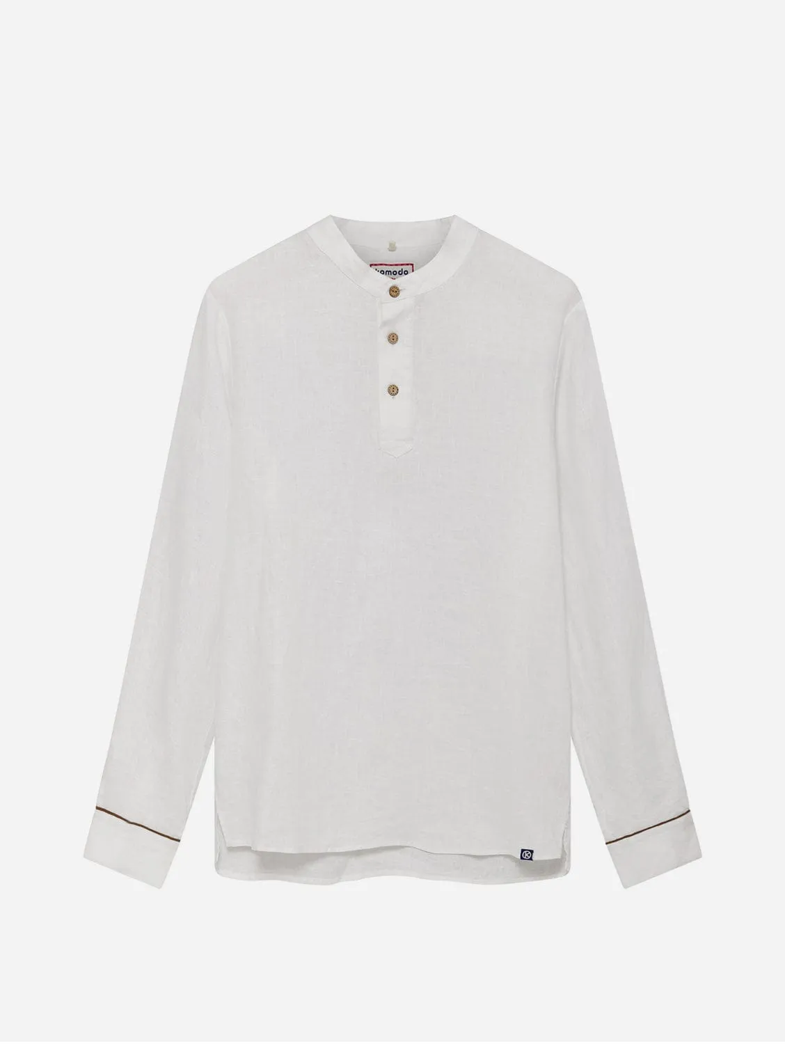 Elijah Men's Linen Top | Off White