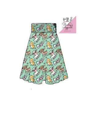 Exclusive spring Adult Skater skirt