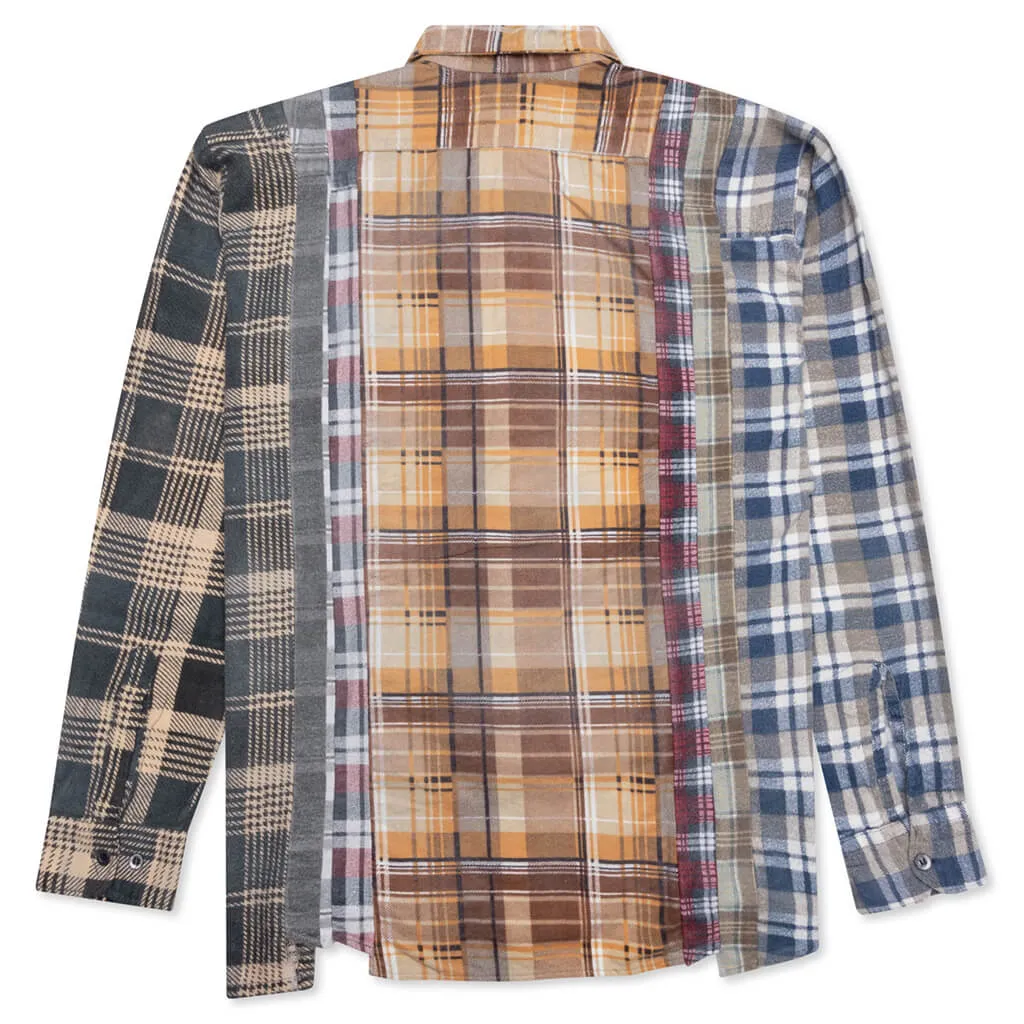 Flannel Shirt 7 Cuts Reflection Shirt - Assorted