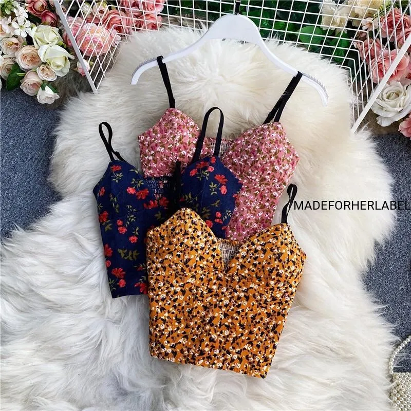 Floral Cami Crop Top