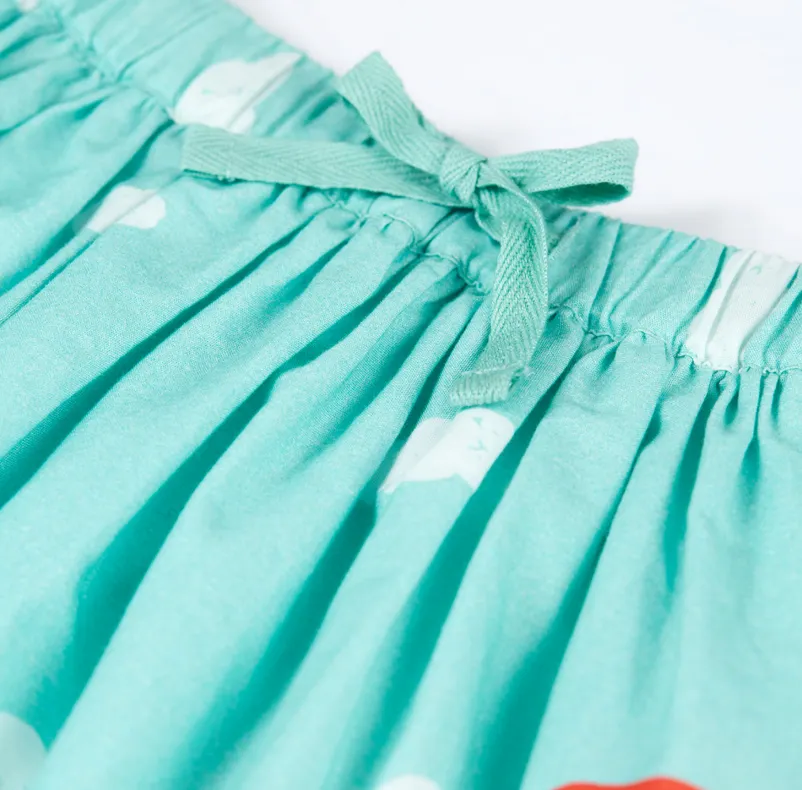 Frugi Twirly Dream Skirt - Spring Mint / Jungle