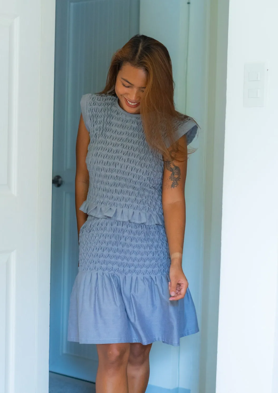 gertrude skirt - gray