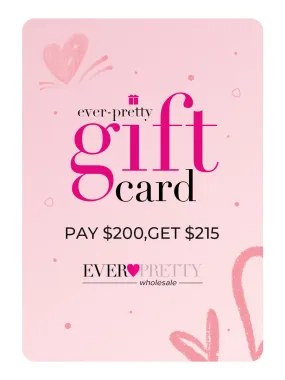 Gift Card for You (Pay $200,Get $215)