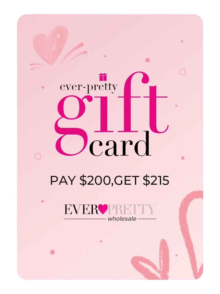 Gift Card for You (Pay $200,Get $215)