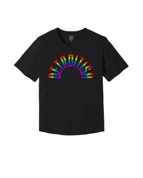 Ink Detroit Detroitish Rainbow Kinda Cropped T-Shirt - Black