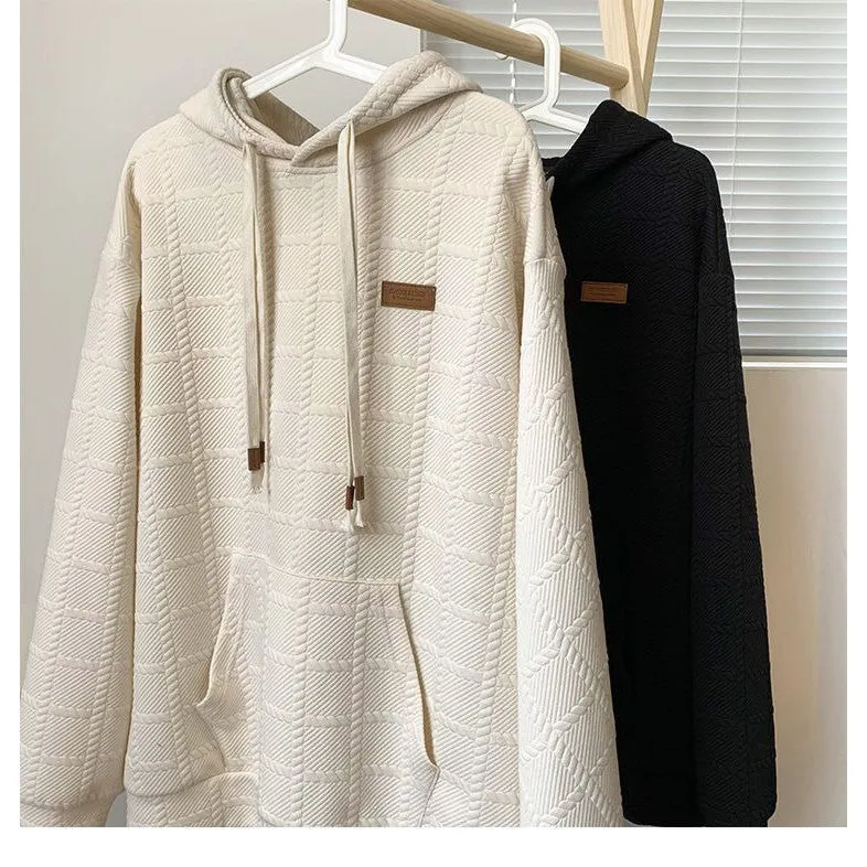 INSTOCK - Men's New Waffle Sweater Hoodie for Spring and Autumn.