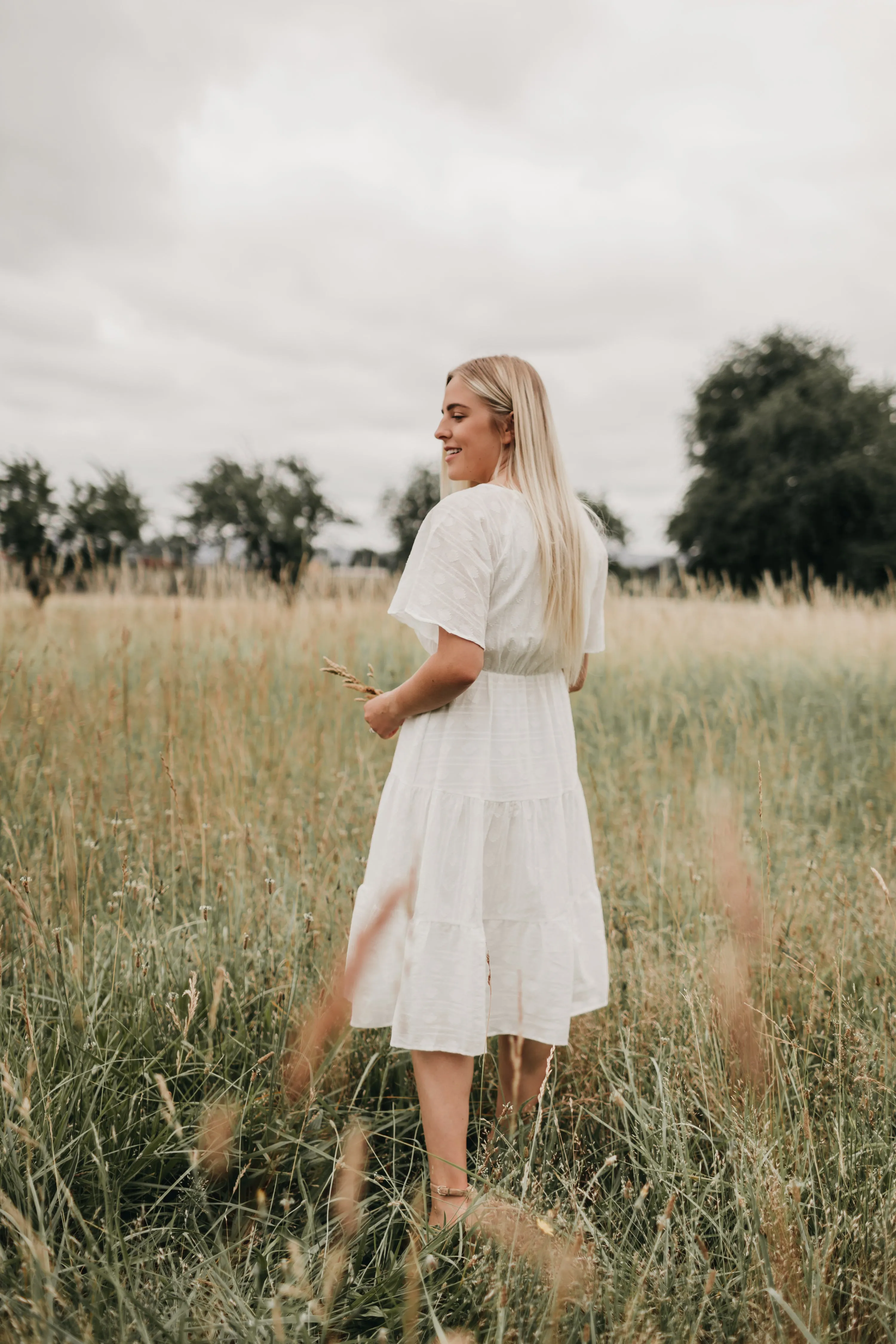 Layla Summer Dress in Ivory