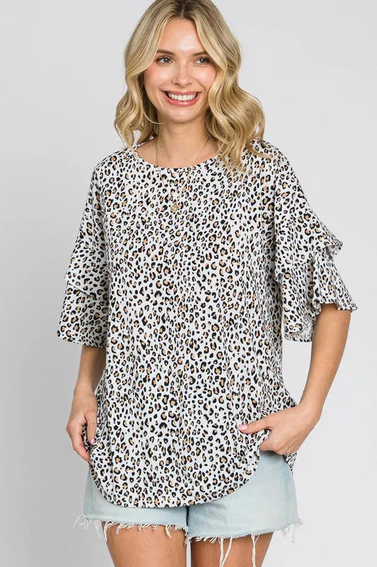 Lazy Summer Days Leopard Top