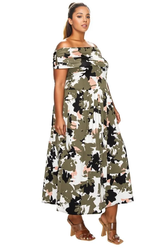 Liza Off Shoulder Maxi Dress