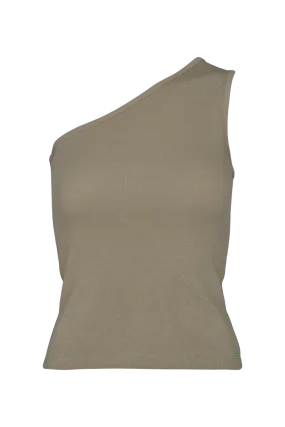 Ludmilla One Shoulder Top - Vetiver