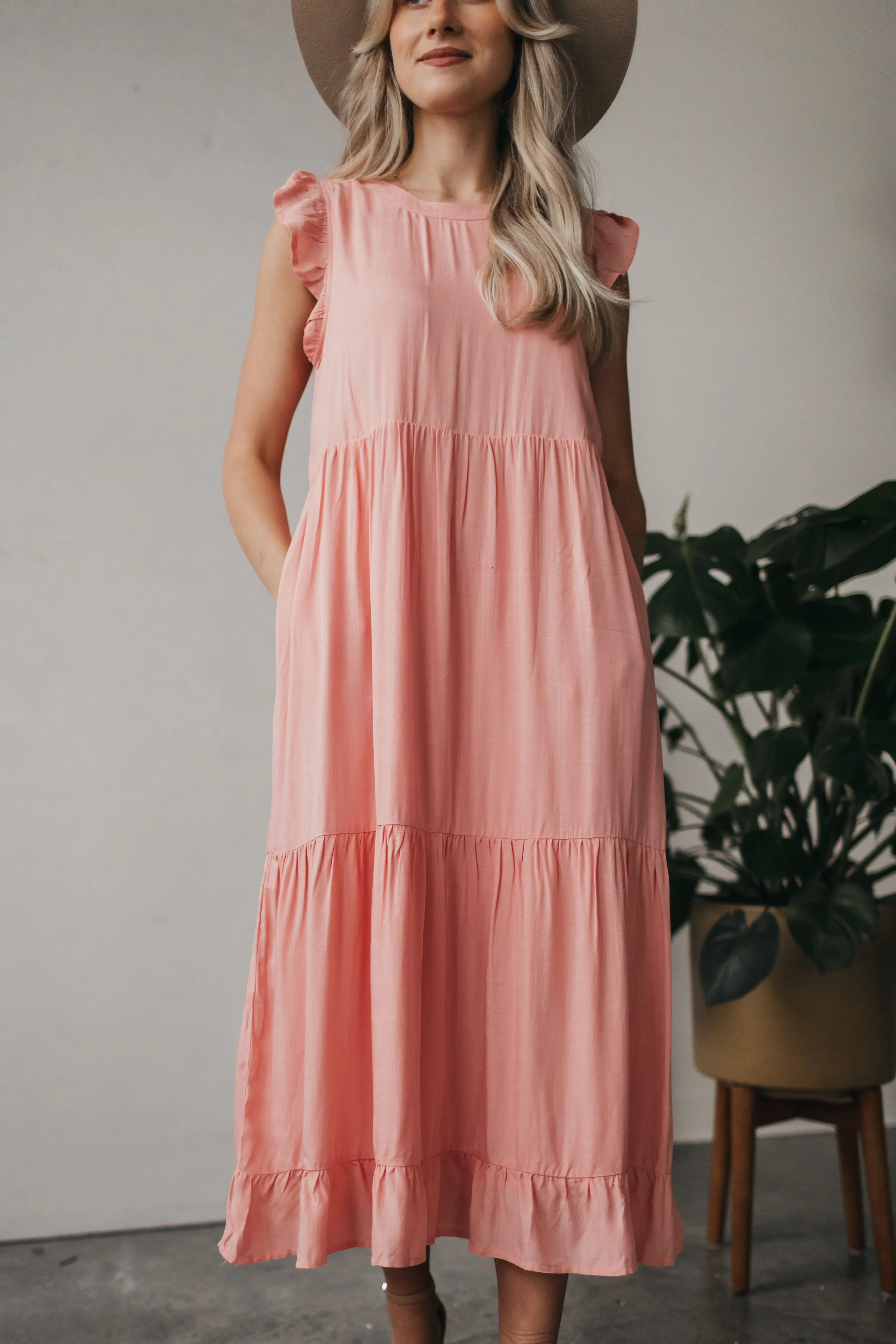 Madelyn Summer Dress in Blush