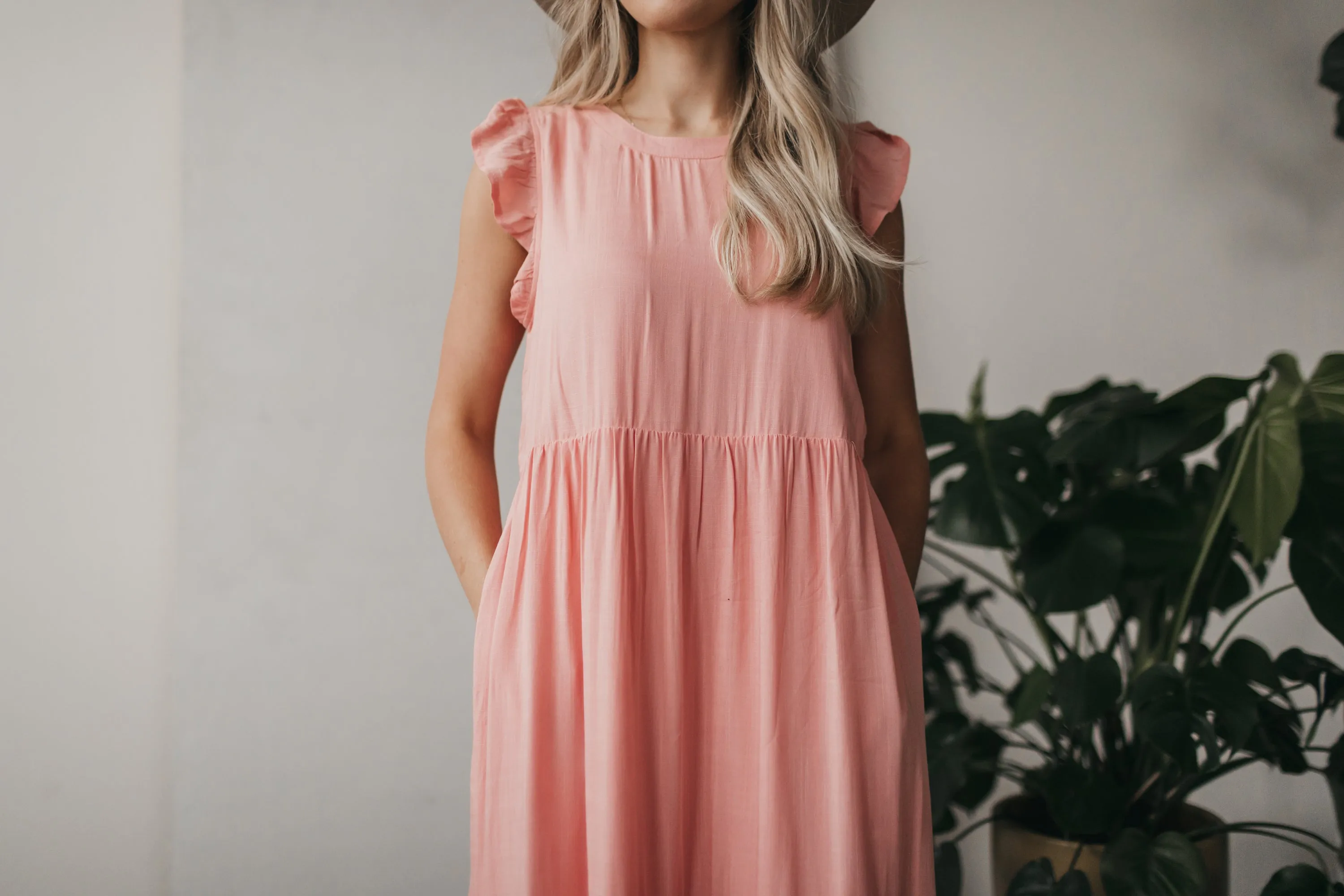 Madelyn Summer Dress in Blush