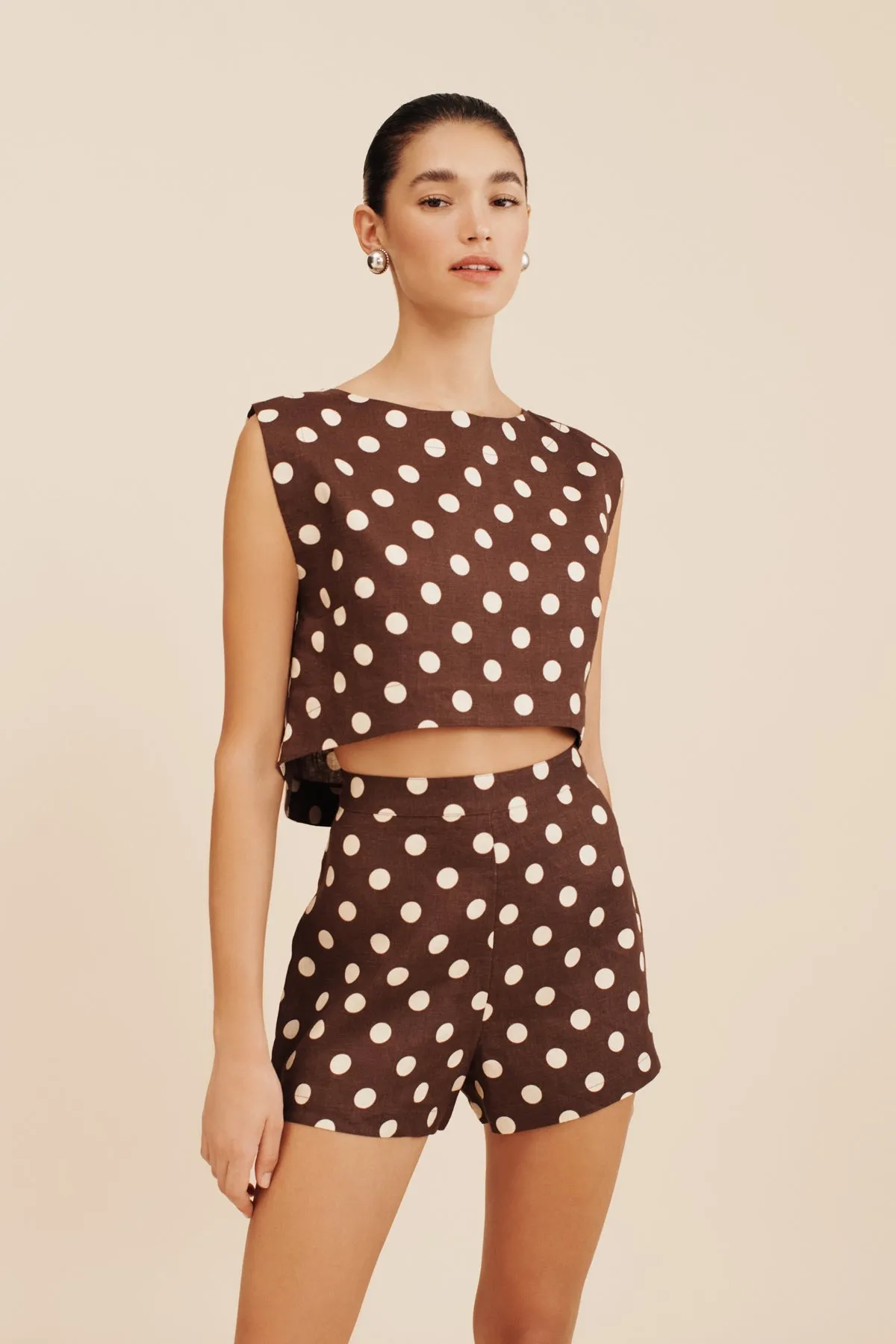 MARTINA CROP TOP - POLKA DOT