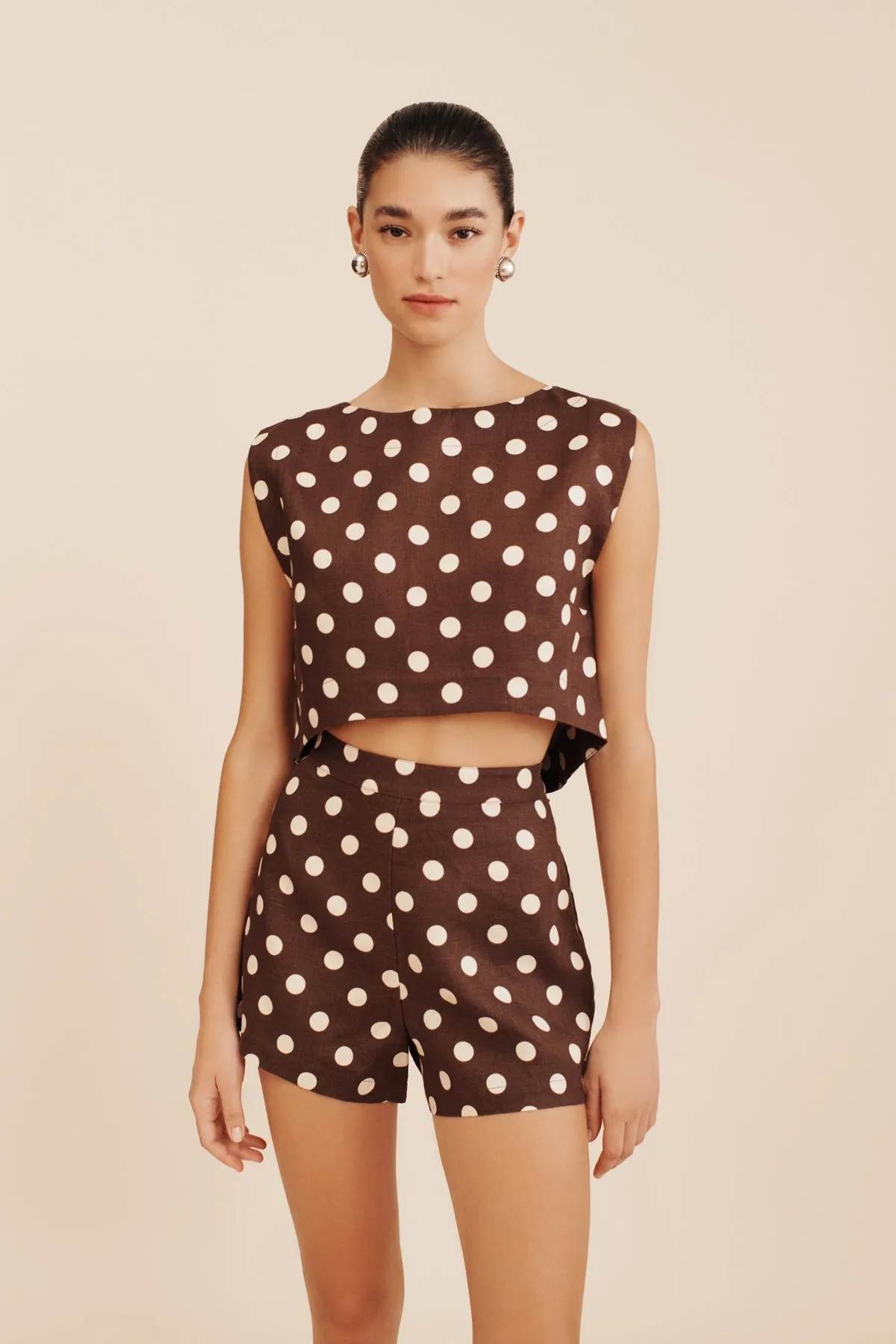 MARTINA CROP TOP - POLKA DOT