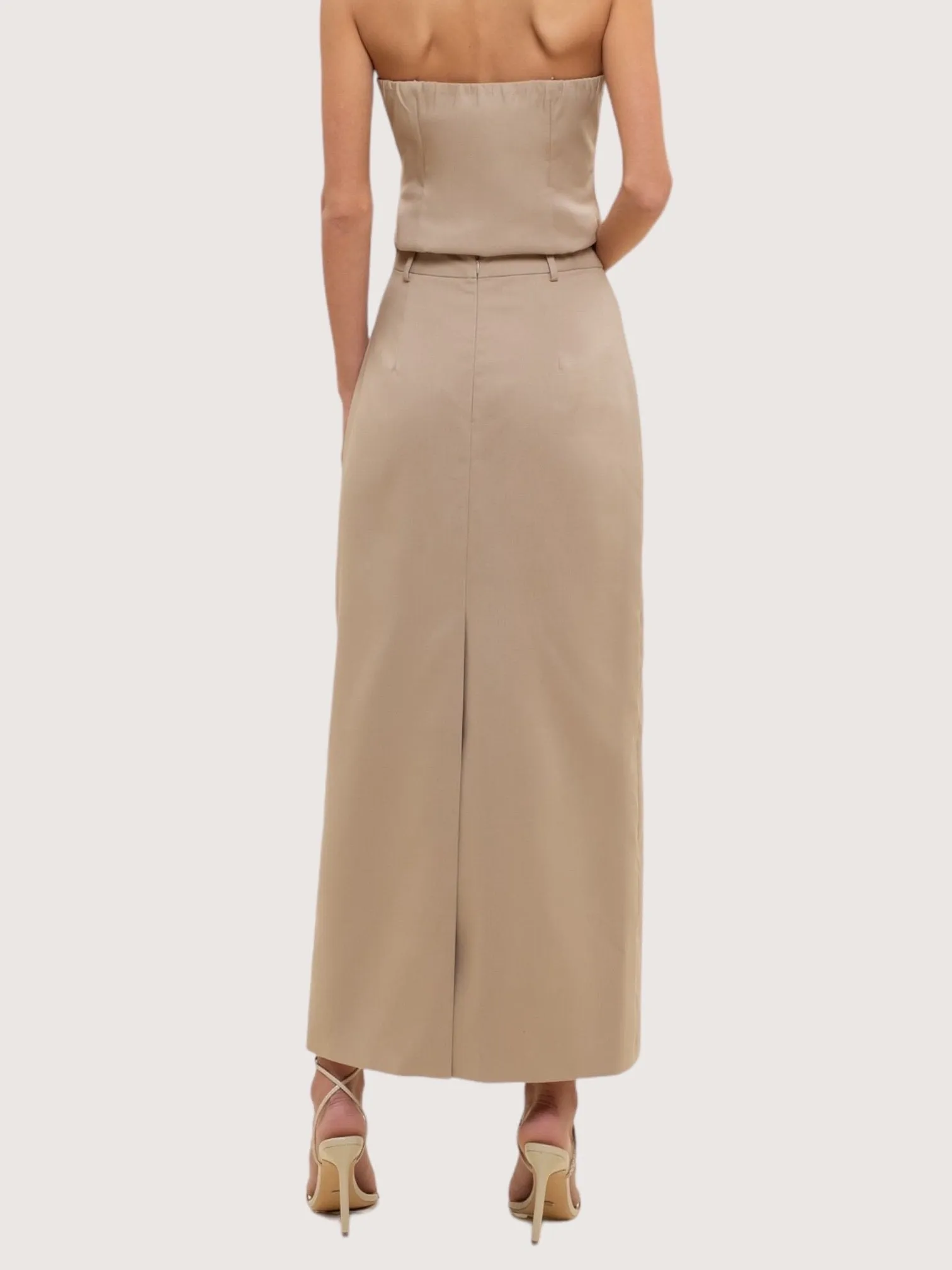 Maxi Pencil Skirt | Tan