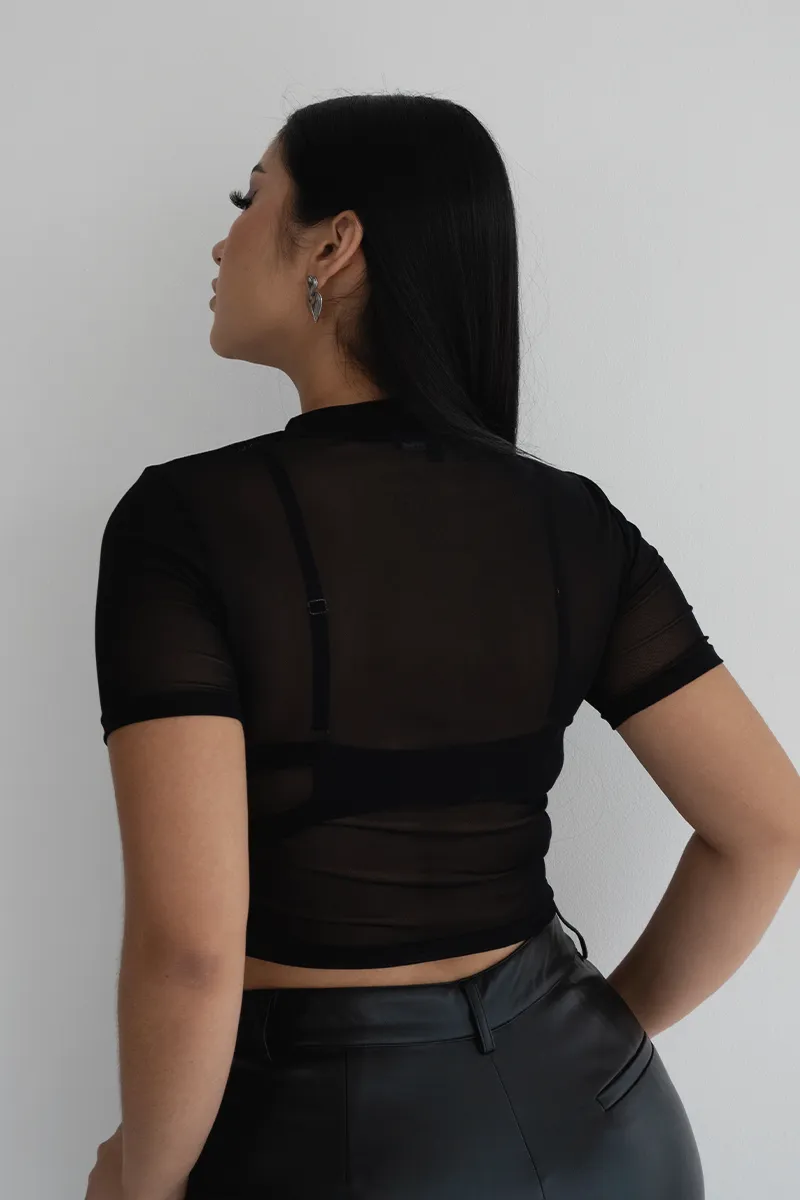 Mesh Crop Top