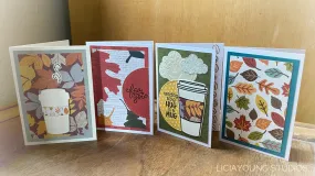 Mini cards (autumn and cafe)